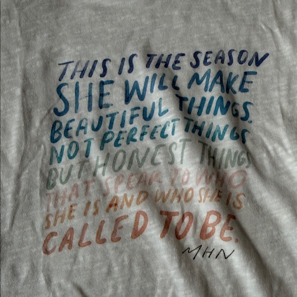 Anthropologie White Graphic Tee - Picture 4 of 8